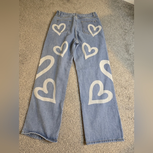 Cider Heart Jeans Size Medium Girlhoodcore Gorpcore Coastal Cottagecore - Picture 5 of 7